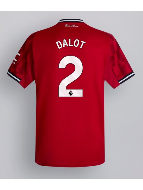 Manchester United Diogo Dalot #2 Replika Hemmakläder 2025-26 Kortärmad Manchester United Diogo Dalot #2 Replika Hemmakläder 2025-26 Kortärmad